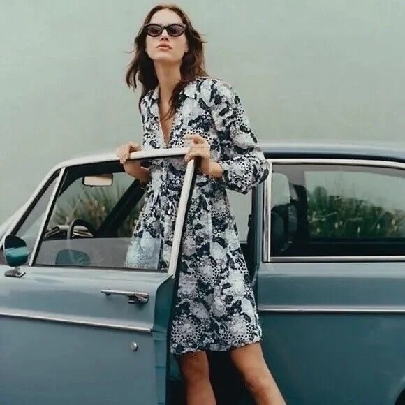 Anthropologie 34 of 52 Conversations Colloquial Faces Shirt Dress - Picture 4 of 4